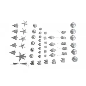 Dmora Décoration de Noël argent 32x19 cm pas cher