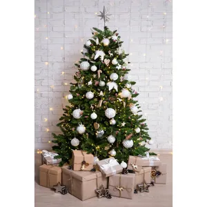 Dmora Sapin de Noël vert 140x140 cm