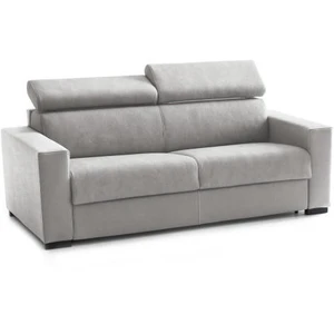 Talamo Italia Canapé-lit aisha, canapé 3 places, 100% made in italy, canapé de salon à ouverture pivotante, avec appuie-tête réglables et accoudoirs fins, 200x95h85 cm, gris 8052773592802 pas cher