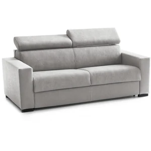 Talamo Italia Canapé lit 2 places en tissu gris 160x95 cm