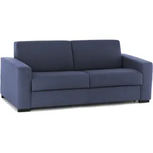 Talamo Italia Canapé lit 3 places en tissu bleu 200x95 cm
