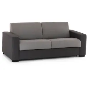 Talamo Italia Canapé lit 2 places en tissu gris, anthracite 180x95 cm pas cher
