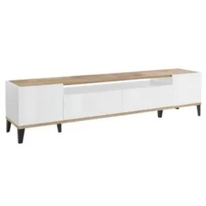 Dmora - Meuble TV Raffaele, Buffet bas de salon avec 2 portes, base me... pas cher