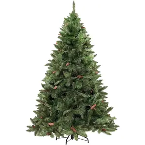 DMORA Sapin de Noël 150 cm Camden, Pin artificiel, Arbre à effet réel, Sapin de Noël, 99x99 h150 cm, Vert pas cher