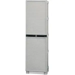 Armoire d extérieur Dbaldanz - Dmora - En PVC - Gris clair 50x39h172 c...Vendu parcarrefour