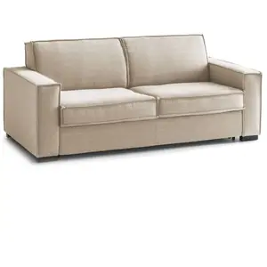 Talamo Italia - Canapé lit 3 places Daad Beige 220x100h95 cm pas cher
