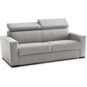 Talamo Italia Canapé lit 3 places en tissu gris 220x95 cm