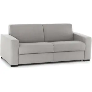 Talamo Italia Canapé fixe 3 places en tissu gris 180x95 cm pas cher