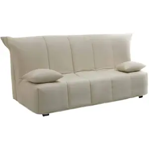 Talamo Italia Canapé lit 3 places en tissu beige 165x90 cm pas cher