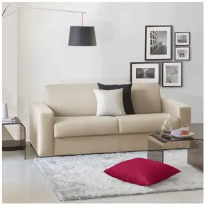 Talamo Italia Canapé lit 3 places en tissu beige 220x95h90 cm pas cher