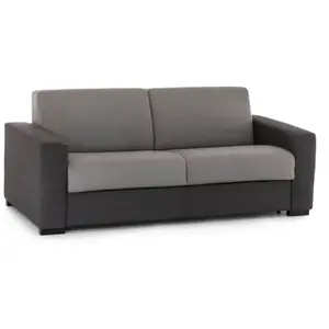 Talamo Italia Canapé lit 2 places en tissu gris, anthracite 200x95h90 cm pas cher