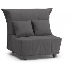 Talamo Italia Fauteuil en tissu gris 85x90h85 cm