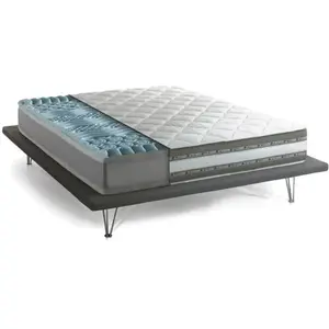 Talamo Italia Matelas double en Memory Foam blanc 140x200 cm pas cher