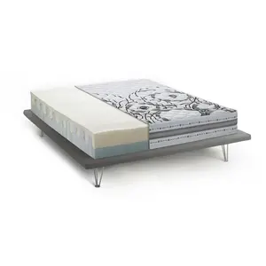 Talamo Italia Matelas double en mousse à mémoire de forme blanc 160x190 cm pas cher