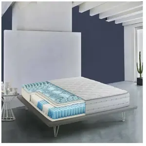 Talamo Italia Matelas simple en mousse à mémoire de forme blanc 80x190 cm pas cher