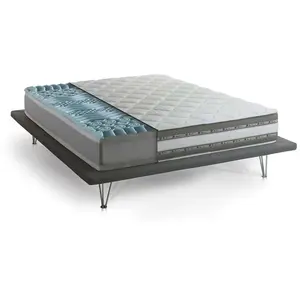Talamo Italia Matelas double en mousse à mémoire de forme blanc 160x190 cm pas cher