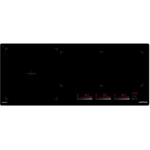 Table de cuisson induction 90cm 3 feux 7400w noir - atif930bk - AIRLUX pas cher