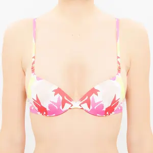 La Perla - Haut de maillot Fleur de Plume imprimé multicolore T.38/A pas cher