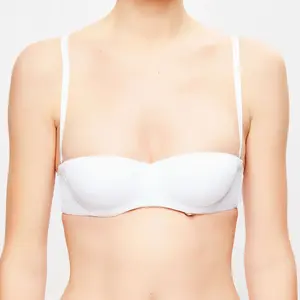 La Perla - Haut de maillot bandeau push-up Swim-Essence blanc T.36/B pas cher