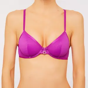 La Perla - Haut de maillot soft Swim-Essence violet T.38/C pas cher