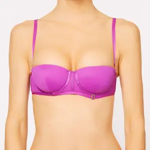 La Perla - Haut de maillot push-up bandeau Swim-Essence violet T.40/A pas cher