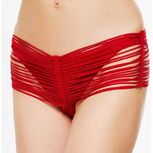 La Perla - Bas de maillot de bain à lanières Reminiscence rouge 40 pas cher