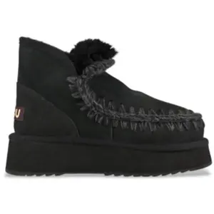 Mou pour femme. MU.FW681000A Bottines en cuir Mini Eskimo Platform noi...
