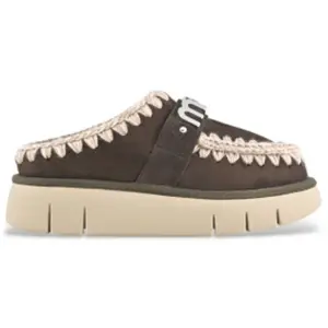 Mou pour femme. MU.FW531001A Sabots en cuir Bounce marron (40), Plat, ...