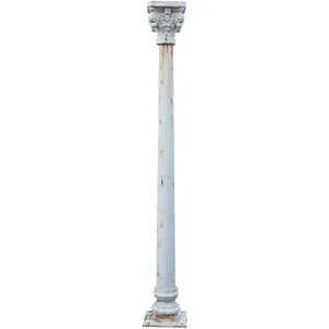 Biscottini - Colonne en fonte avec du chapiteau realisé en finition bl... pas cher