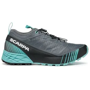 Scarpa Ribelle Run GTX Wmn - Chaussures trail femme Anthracite / Blue ... pas cher