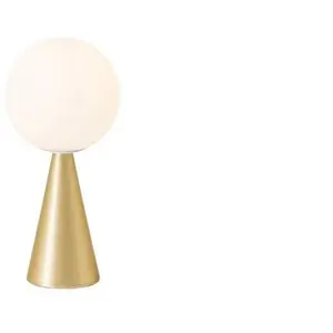 FontanaArte Fontana Arte BILIA MINI-Lampe à poser Verre/Métal H26cm Laiton pas cher