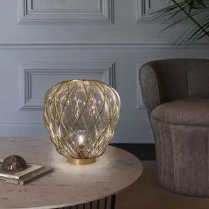 FontanaArte Pinecone Lampe de table E27, F436405575TONE, pas cher
