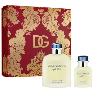 Ensemble de parfum pour hommes Dolce & Gabbana bleu clair 2 pièces  pas cher