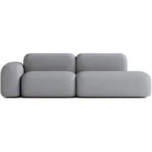 ATIO Canapé Modulable 3 Places Gris Foncé pas cher