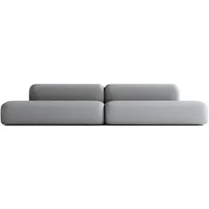 ATIO Canapé Modulable 6 places en Tissu Gris Foncé pas cher