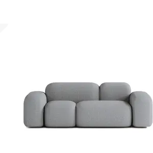 ATIO Canapé 2 Places en Tissu Gris Foncé pas cher