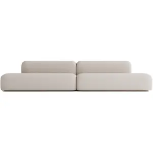 ATIO Canapé Modulable 6 places en Tissu Beige pas cher