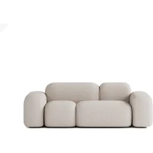 ATIO Canapé 2 Places en Tissu Beige pas cher