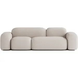 ATIO Canapé 3 Places en Tissu Beige pas cher