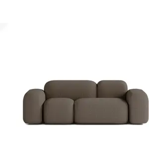 ATIO Canapé 2 Places en Tissu Marron pas cher