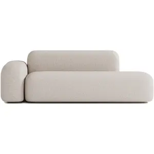 ATIO Canapé 2/3 Places Tissu Beige pas cher