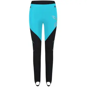 Pantalon long Montura Slick 2 bleu turquoise noir femme - S pas cher