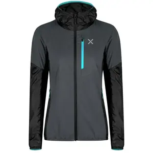 Montura - Alpha Evo Jacket - Doudoune femme Antracite / Turquoise - XS pas cher