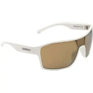 Comparateur de prix : COSMONAUTS Lunettes de Cyclisme Astro Blanc avec Verre Or - Erredi Design