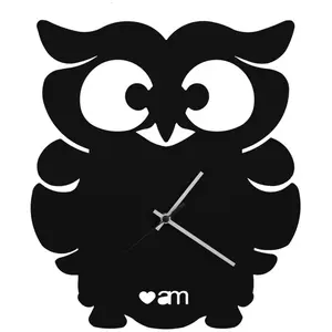 ARTI E MESTIERI horloge murale GUFINO (Noir - Métal verni) pas cher