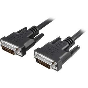 Comparateur de prix : IC Intracom TECHly - Câble DVI - liaison double - DVI-D (M) pour DVI-D (M) - 1.8 m - vis moletées - noir