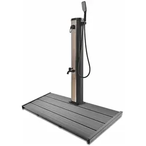 FRANKYSTAR Douche solaire de jardin 20l avec plateforme - tanaga bronze & dasar SS-CY-S8027S-SLR pas cher