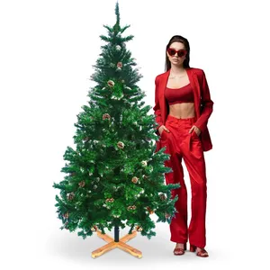 Frankystar - Prancer - Sapin de Noël avec neige et cônes ø100 x 180h c... pas cher