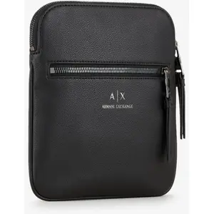 Comparateur de prix : Sacoche - ARMANI EXCHANGE - Taille M - Noir - 100% Polyester - Porté épaule