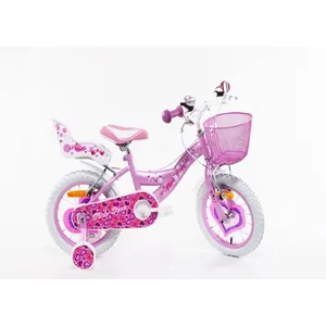 Comparateur de prix : F.LLI SCHIANO SCH PINK LOVE 14", bicyclette pour enfants de 4 à 6 ans, de 100 à 120 cm, avec panier, sonnette et porte-enfant, rose